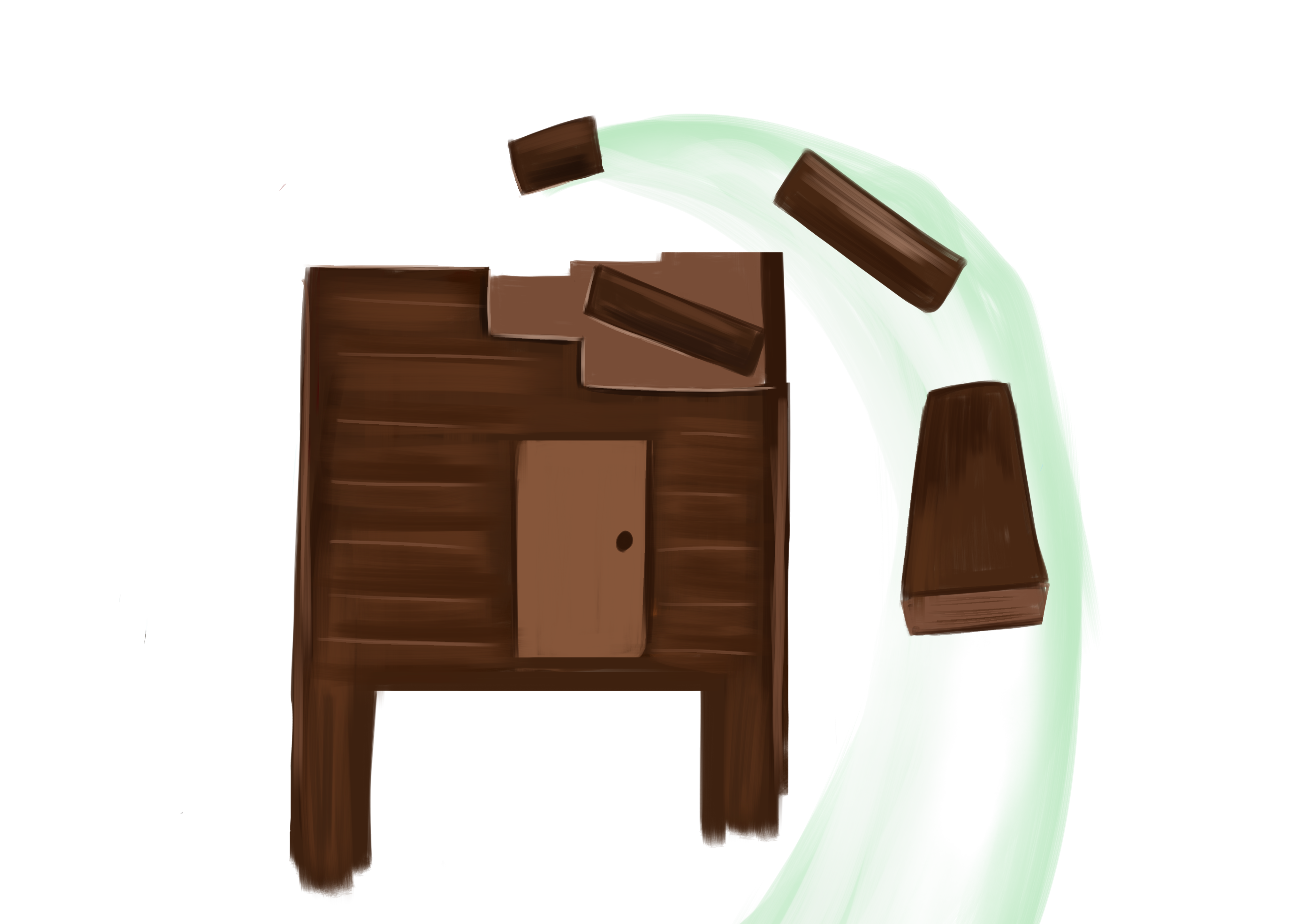 建築作業のイメージ図